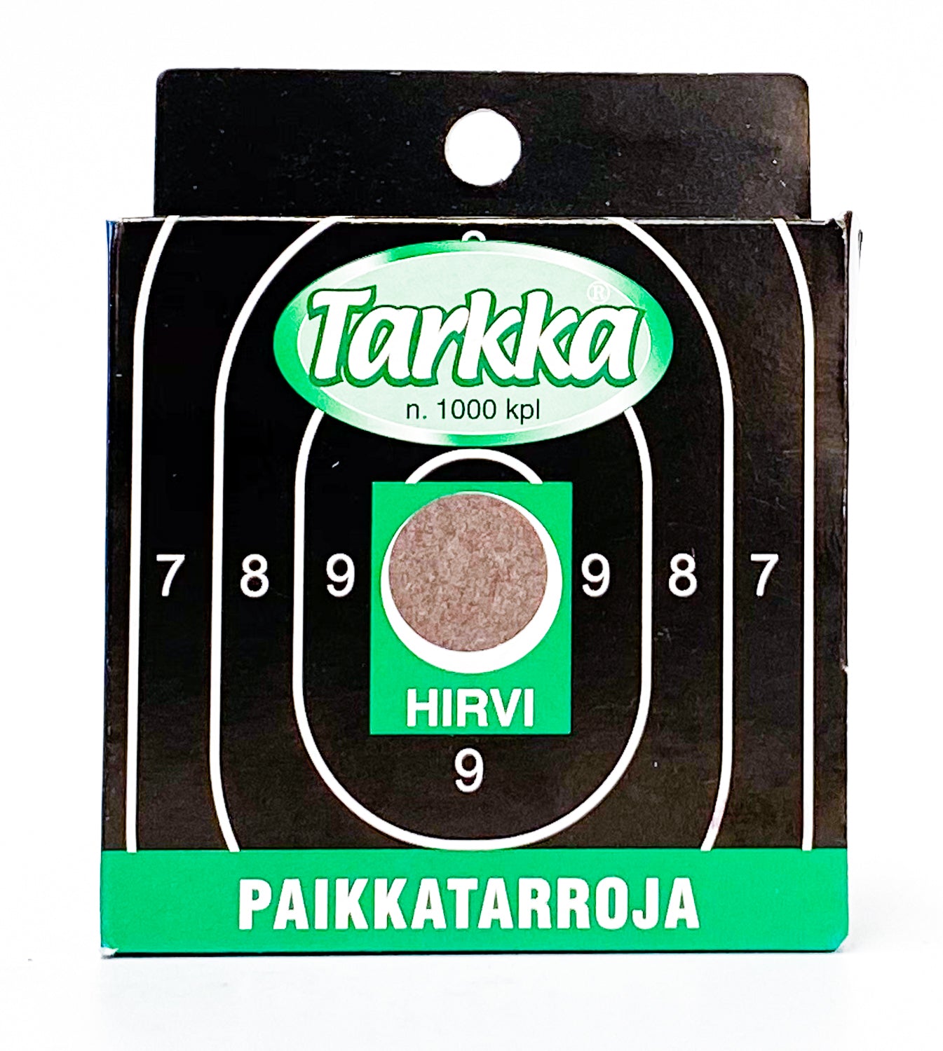 TARKKA Paikkatarra hirvi 16mm pyöreä 1000kpl