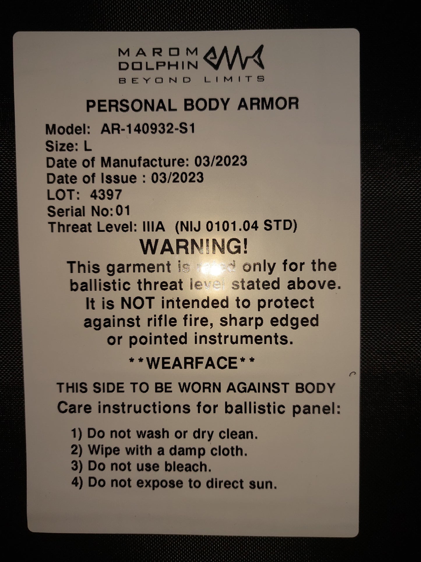 Commando / MM -liiviin SOFT ARMOR PANELS IIIA TARJOUS HINTA